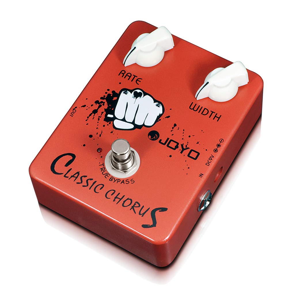 JOYO Chorus Pedal Crisp & Transparent Chorus Full Bodied Sounds and Deep-clear Tone for Electric Guitar Effect - True Bypass (JF-05)