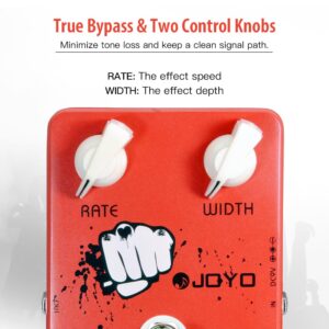 JOYO Chorus Pedal Crisp & Transparent Chorus Full Bodied Sounds and Deep-clear Tone for Electric Guitar Effect - True Bypass (JF-05)