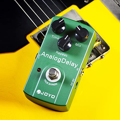 JOYO Digitial Delay Effect Pedal Mild and Mellow Circuit Delay for Electric Guitar Effect - True Bypass ("Analog" Delay JF-33)