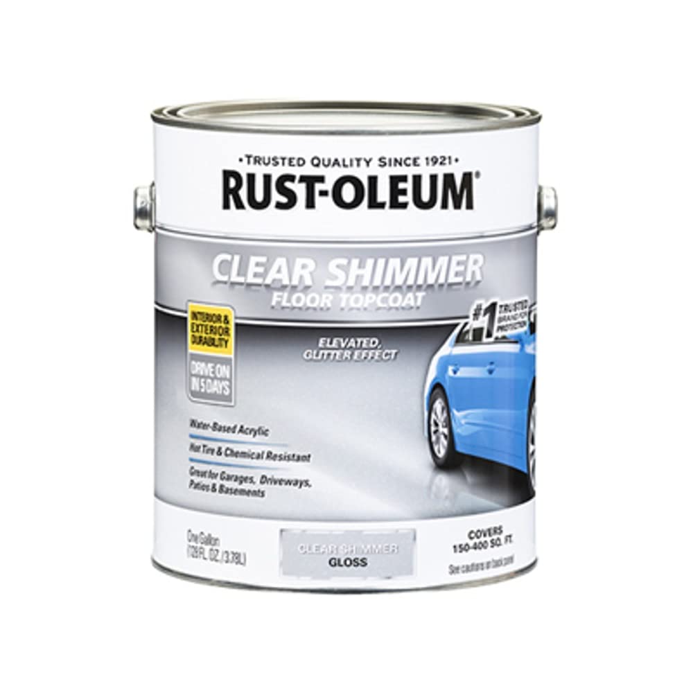 Rust-Oleum 348192 Floor Topcoat Clear Shimmer Gloss gal