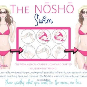 NŌSHŌ Swim Camel Toe Concealer Reusable Invisible Adhesive Silicone for Women Leggings Swimwear Activewear