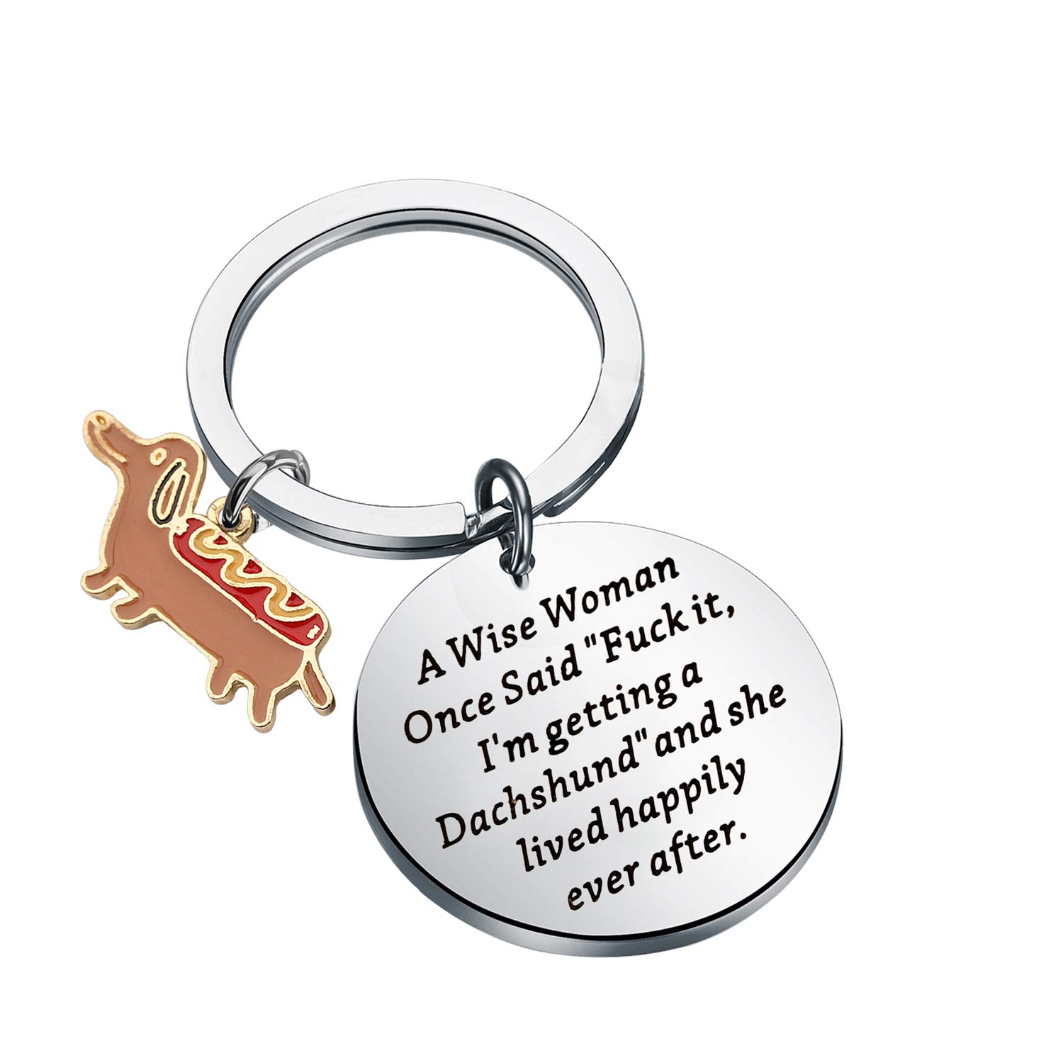 TGBJE Dachshund Gift I'm Getting a Dachshund Keychain Gift For Dog Lover Pet Owner Gift Dog Mom Gift