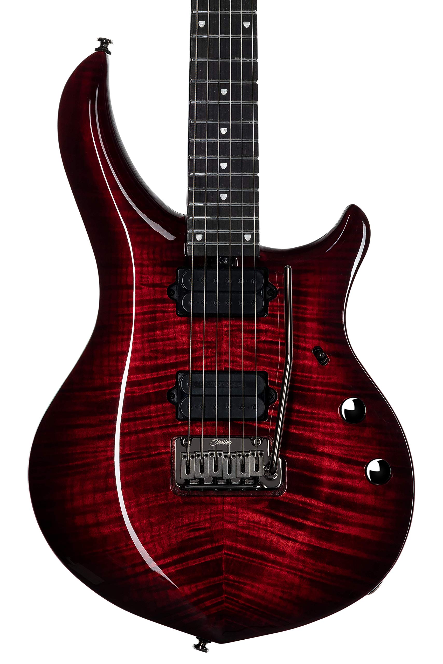 Sterling by Music Man 6 String Solid-Body Electric Guitar, Right, Royal Red (MAJ200XFM-RRD)