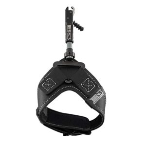 b3 archery nemesis- single-caliper style release with our exclusive trigger grip bands - swivel connector - black