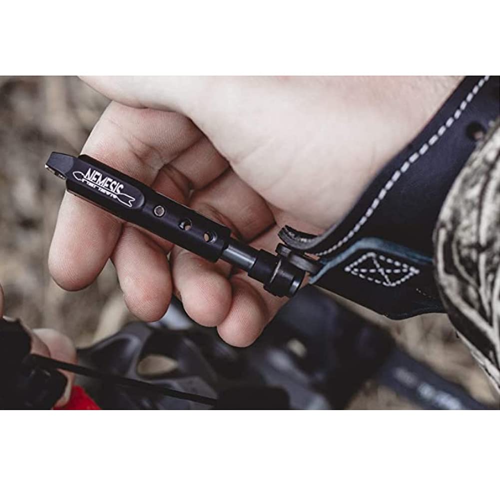 B3 Archery NEMESIS- SINGLE-CALIPER STYLE RELEASE with OUR EXCLUSIVE TRIGGER Grip BANDS - SWIVEL CONNECTOR - BLACK