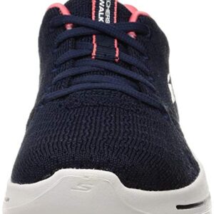 Skechers Women's Go Walk Arch Fit-Unify Sneaker, Navy/Coral, 8.5