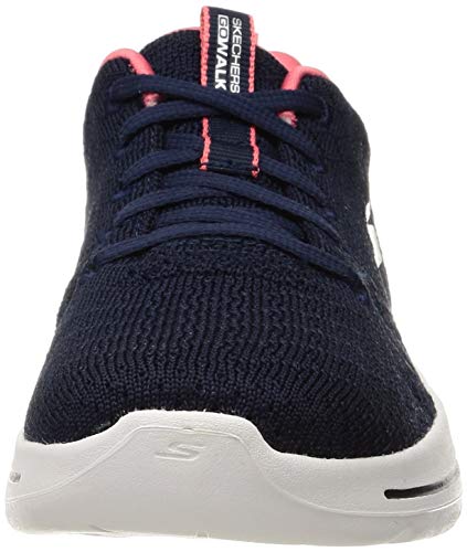 Skechers Women's Go Walk Arch Fit-Unify Sneaker, Navy/Coral, 8.5