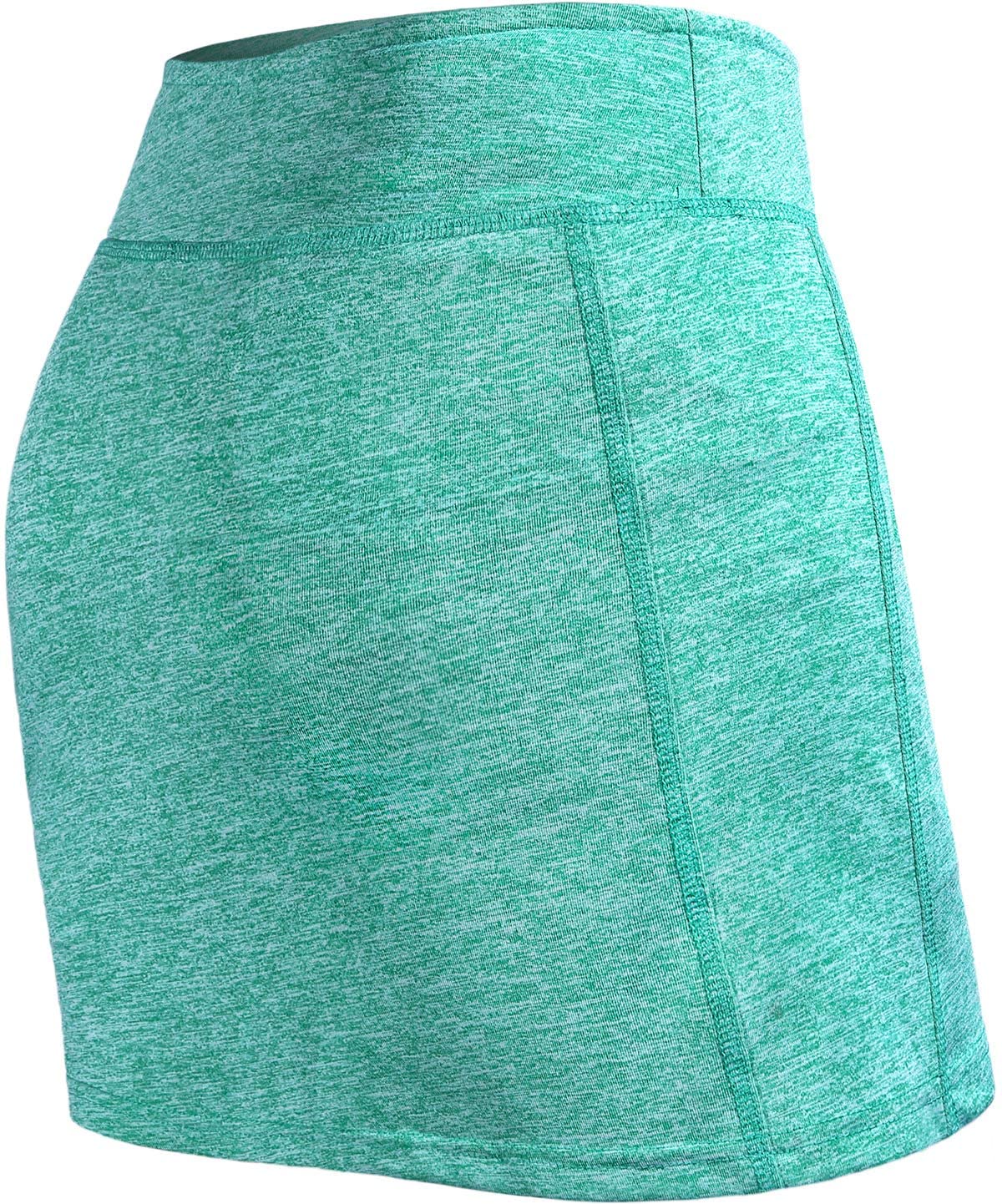 BLEVONH Womens Summer Tennis Skirts with Shorts Underneath, Pickleball, Athletic, Workout and Golf Skorts with Pockets Turquoise X-Large