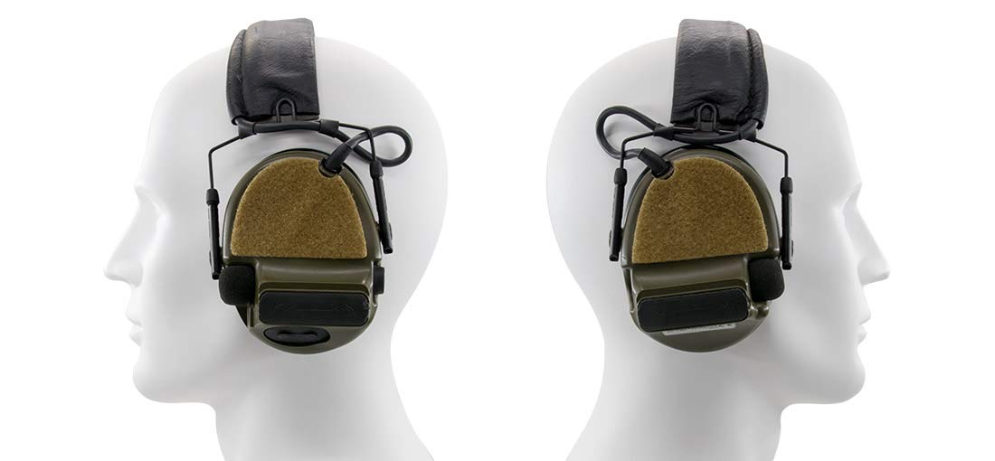 Armorwerx Hook & Loop Deck Set Compatible with Peltor Comtac Headset (Tan)