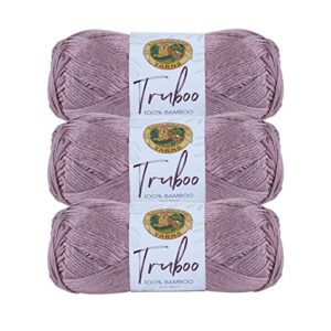 (3 pack) lion brand yarn truboo yarn, mushroom