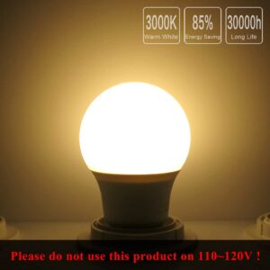 Honle E26 LED Light Bulbs 3W 12V Low Voltage Warm White 3000K E27 Edison Standard Screw Base 25W Equivalent Pack of 2