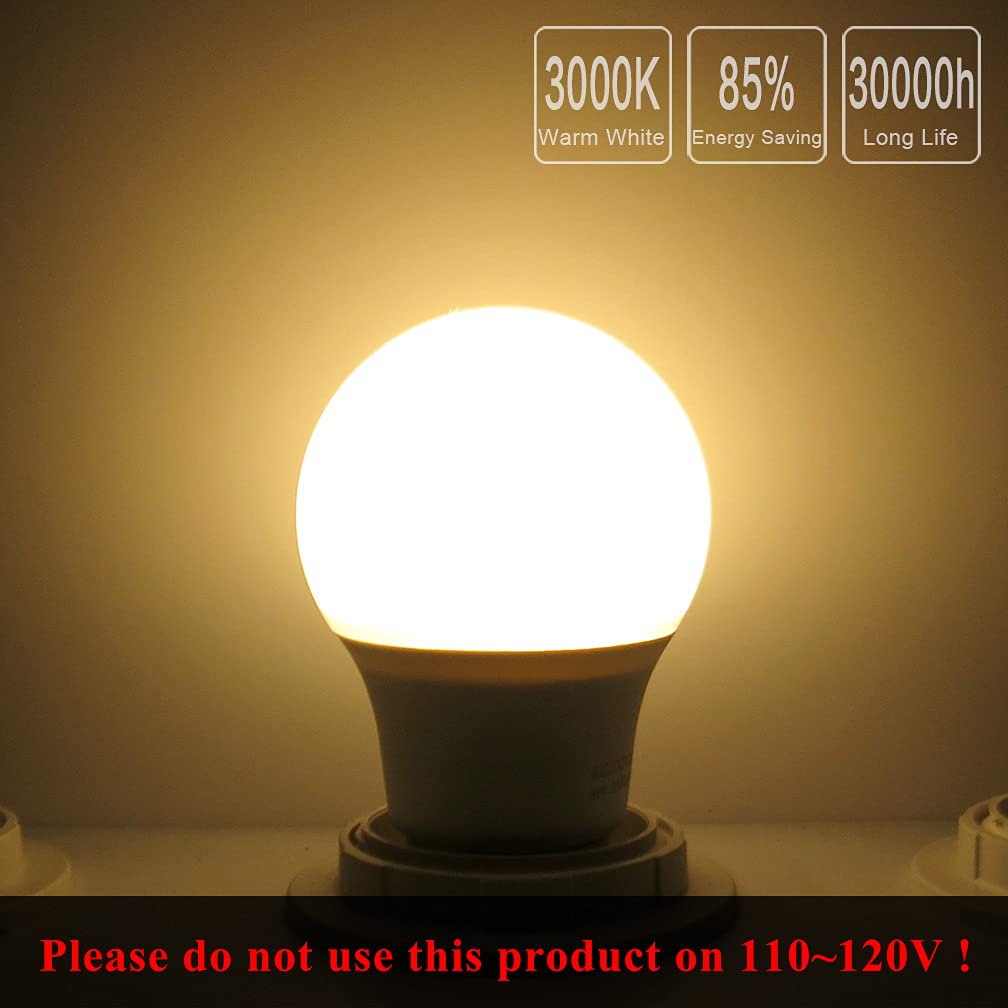 Honle E26 LED Light Bulbs 3W 12V Low Voltage Warm White 3000K E27 Edison Standard Screw Base 25W Equivalent Pack of 2