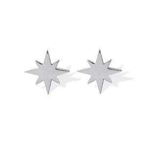 boma jewelry sterling silver star stud earrings