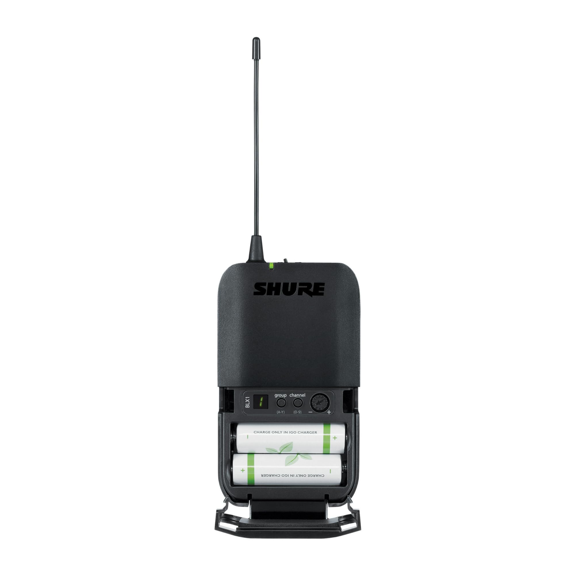 Shure BLX14 UHF Wireless System - Perfect for Guitar and Bass with 1/4 Jack - 14-Hour Battery Life, 300 ft Range | Includes 1/4" Jack Instrument Cable & Single Channel Receiver | H11 Band