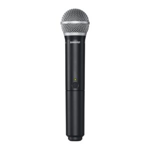 Shure BLX24/PG58 UHF Wireless Microphone System - Perfect for Church, Karaoke, Vocals - 14-Hour Battery Life, 300 ft Range | Includes PG58 Handheld Vocal Mic, Single Channel Receiver | H11 Band