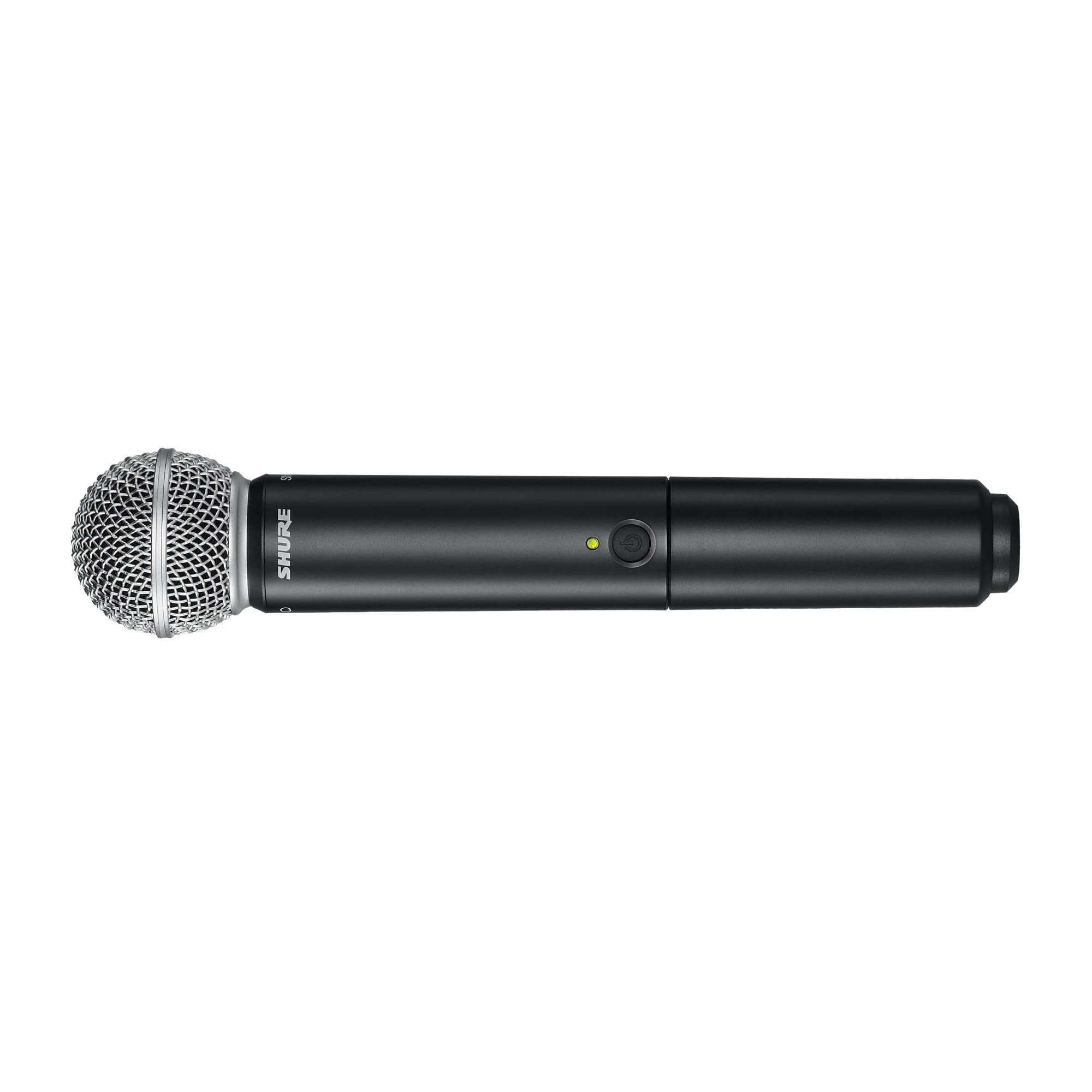 Shure BLX288/SM58 UHF Wireless Microphone System - Perfect for Church, Karaoke, Vocals - 14-Hour Battery Life, 300 ft Range | Includes (2) SM58 Handheld Vocal Mics, Dual Channel Receiver | J11 Band