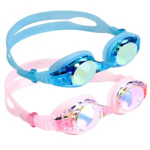 aegend kids goggles, swimming goggles for kids age 4-16 boys and girls youth