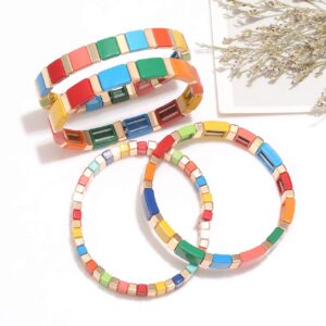 PHALIN Tile Bracelets for Women - 4PCS (Style A)