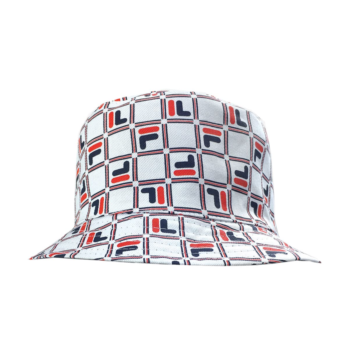 Fila Unisex Cotton Twill Reversible Bucket Hat (Red)