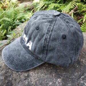 Women's Baseball Cap Embroidered Dinosaur Mama Mom Vintage Distressed Dad Hat Black