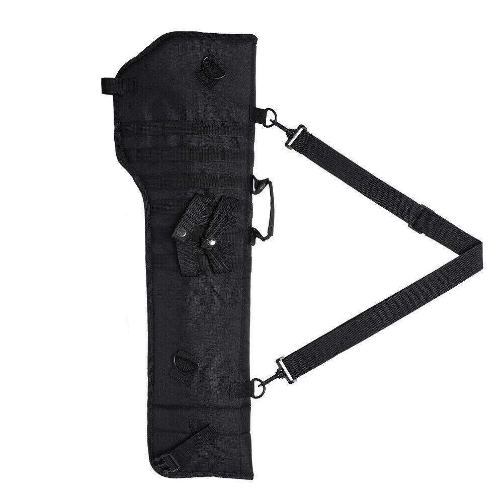 Tactical Rifle Scabbard Military Holster Gun Protection Carrier Shotgun Bag (Black)