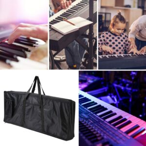 61 Key Keyboard Gig Bag Electric Piano Case Padded with 5mm Cotton,Shoulder Strap and Storage Pocket 39'' x 16" x 6''