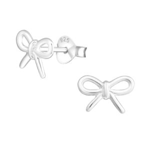 aube jewelry hypoallergenic 925 sterling silver bow stud earrings for women