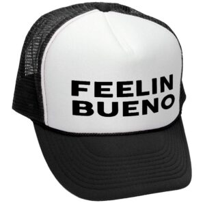 the goozler feelin bueno trucker hat - retro style trucker hat, black, osfa