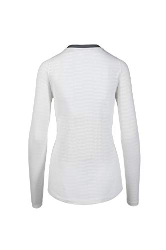 Mizuno Women's United Long Sleeve Jersey, White, Large