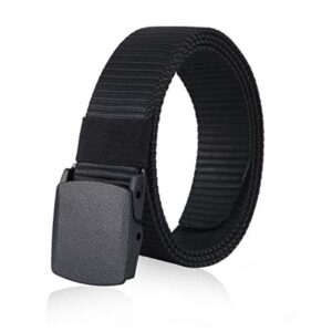 MIJIU Nylon Belts for Men 1.5inch Military Tactical Belt Adjustable Slide Plastic Buckle Web Canvas Belt Outdoor