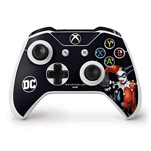 Skinit Decal Gaming Skin Compatible with Xbox One S Controller - Officially Licensed Warner Bros Evil Harley Quinn Design