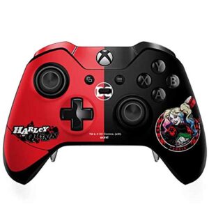 skinit decal gaming skin compatible with xbox one elite controller - officially licensed warner bros harley quinn puddin design