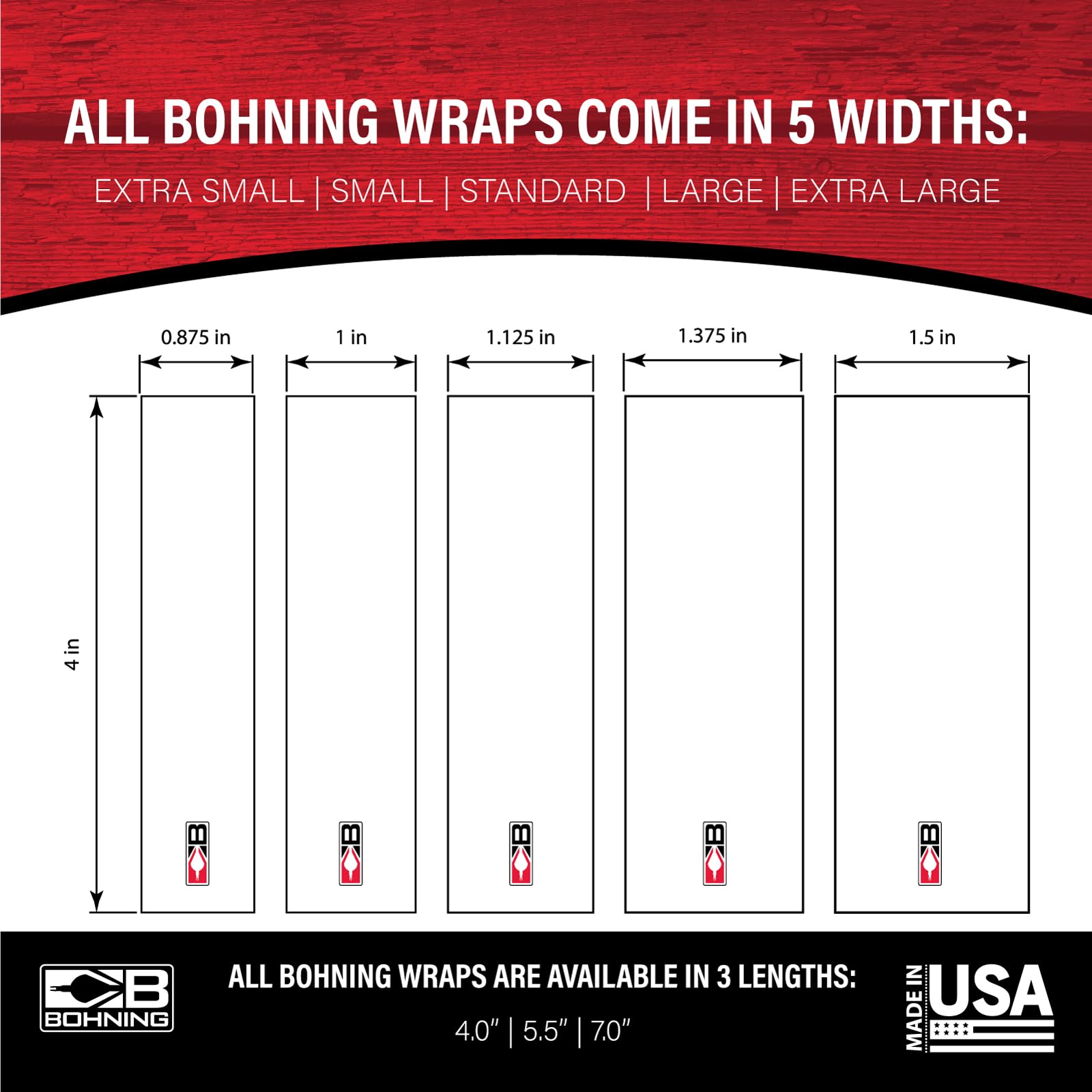 Bohning 4" Solid Arrow Wraps, Standard, Blackout