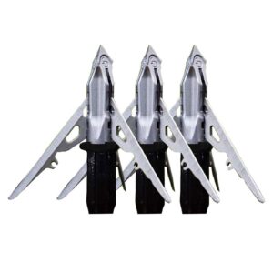 G5 Outdoors Megameat 125 Grain Crossbow Broadhead 3 Pk, Stainless Steel (MM103)