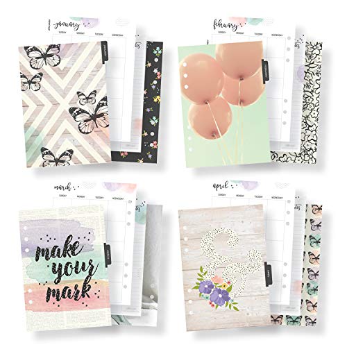 Pukka Pad, Carpe Diem, Work, Goal, Planner with Weekly, Monthly, Undated Inserts, A5 8 X 9.5 X 1.6 Inches, Blush