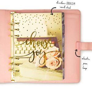 Pukka Pad, Carpe Diem, Work, Goal, Planner with Weekly, Monthly, Undated Inserts, A5 8 X 9.5 X 1.6 Inches, Blush