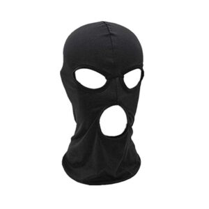 3 holes balaclava ski mask, thin three holes full face mask for motorcycle bike hunting cycling cap ski (3a)