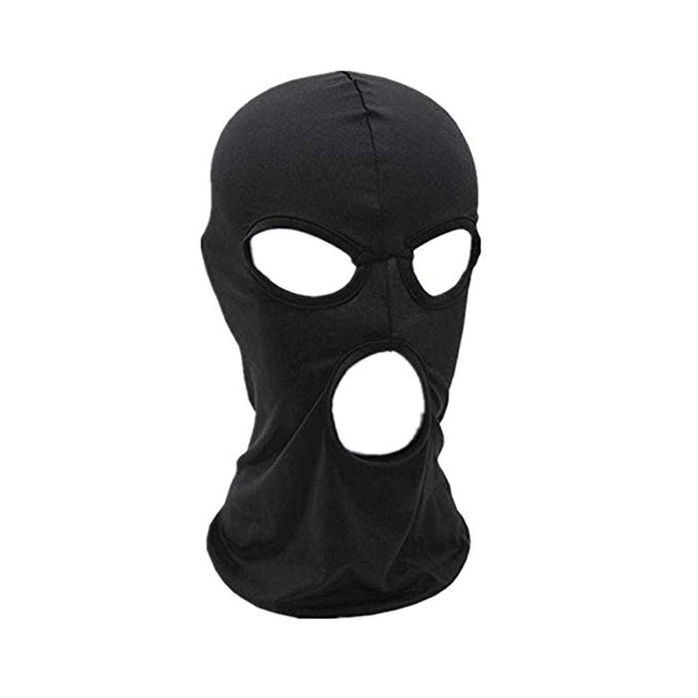 3 Holes Balaclava Ski Mask, Thin Three Holes Full Face Mask for Motorcycle Bike Hunting Cycling Cap Ski (3A)