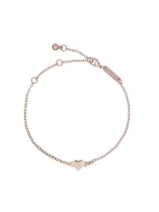 ted baker women's harsaa tiny heart chain bracelet (rose gold-tone plated)