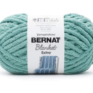 Bernat Blanket Extra Yarn, Big Ball 10.5 Oz, Jumbo 7, Light Teal