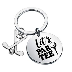 potiy golfer gift golf keychain charm jewelry for the lovers and collectors of golf (golf keychain)