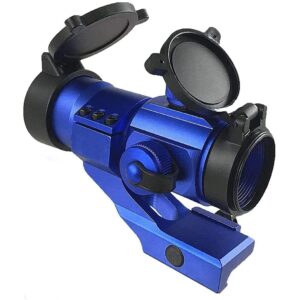 ahlmanstr micro rifle scope 1x30 35mm green and red dot sight with cantilever mount for hunting aluminum 6063 reflex optic sight blue color