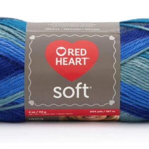 Red Heart Bulk Buy Soft Yarn (3-Pack) Seaglass E728-9983