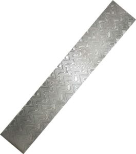 aibote vg10 custom handmade damascus stainless steel bar wave pattern blank blade billet for knife making|jewelry making|cutlery making and for other making purpose (8.7"x1.18"x0.118")