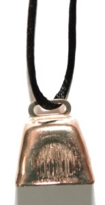 jazzworks,llc copper tone cowbell cow bell necklace (n014)