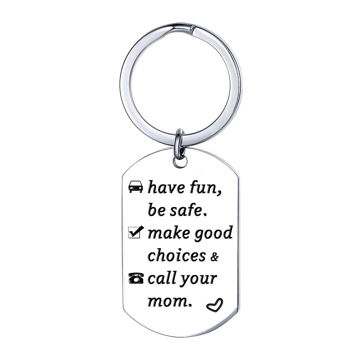 Call Your Mom Keychain for New Driver Gifts for Graduation 16 Year Old Boy Girl Son Daughter Birthday Key Chain