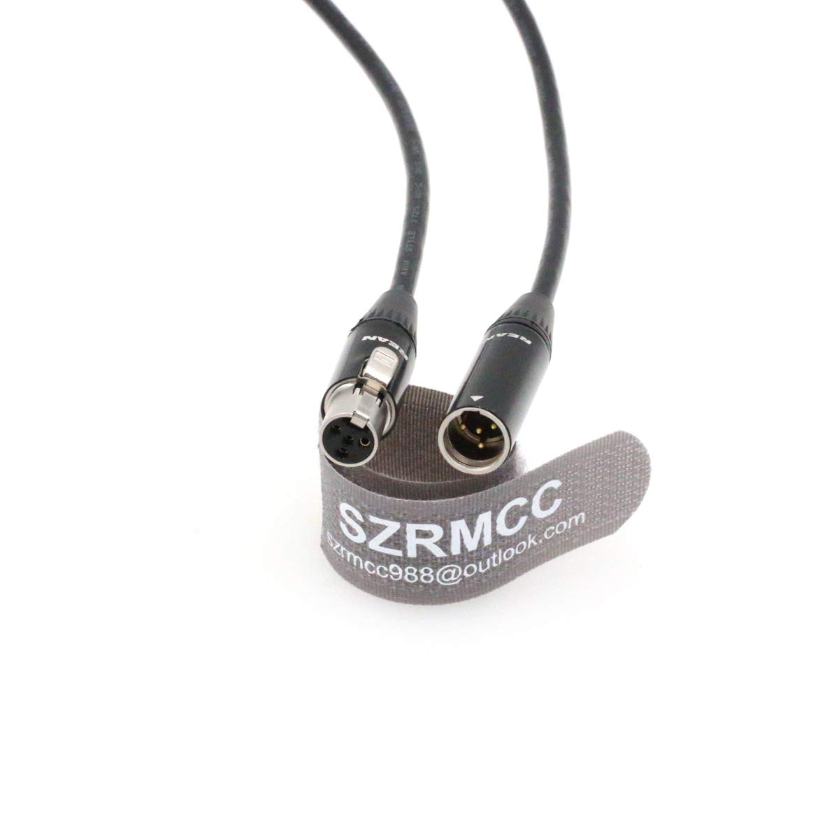 SZRMCC Mini XLR 4 Pin TA4M Male to TA4F Female Audio Extension Cable for Shure Headsets Microphones