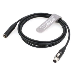 SZRMCC Mini XLR 4 Pin TA4M Male to TA4F Female Audio Extension Cable for Shure Headsets Microphones