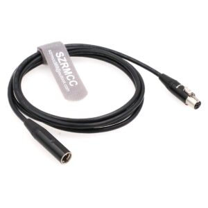 SZRMCC Mini XLR 4 Pin TA4M Male to TA4F Female Audio Extension Cable for Shure Headsets Microphones