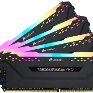 Corsair Vengeance RGB Pro 64GB (4x16GB) DDR4 3200 (PC4-25600) C16 Desktop Memory – Black